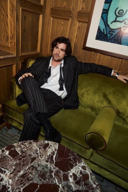 Костюм классический в полоску А45